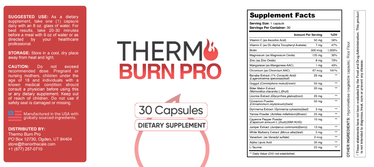 Thermo Burn Pro Rótulo